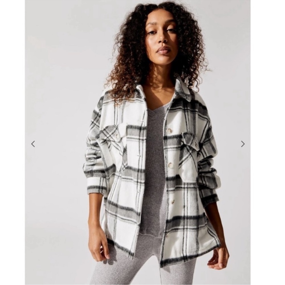 Carbon38 boyfriend plaid shacket